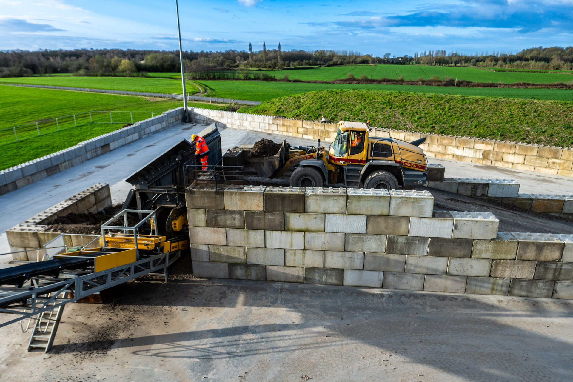 Alimentation de la station de lavage
