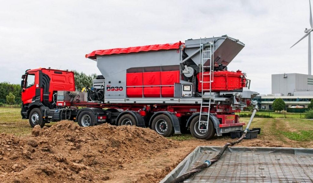 Centrale à béton mobile pour production sur chantier Kimera
